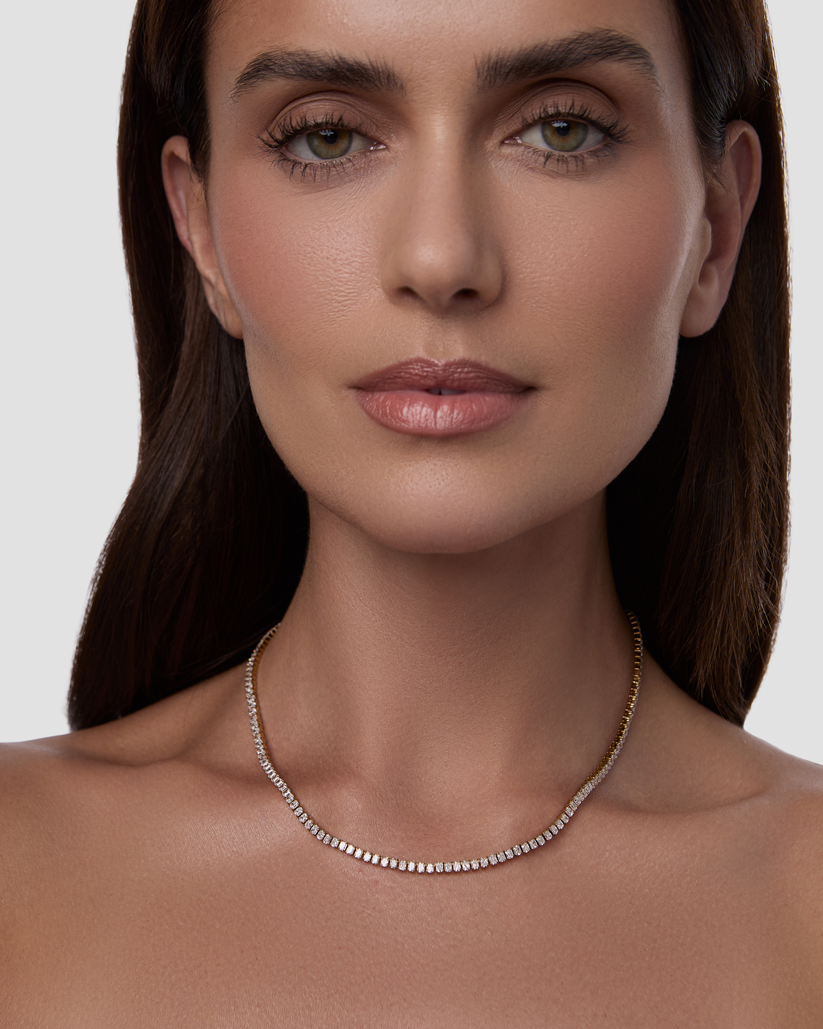 Radiant Cut Lab Diamond Tennis Necklace