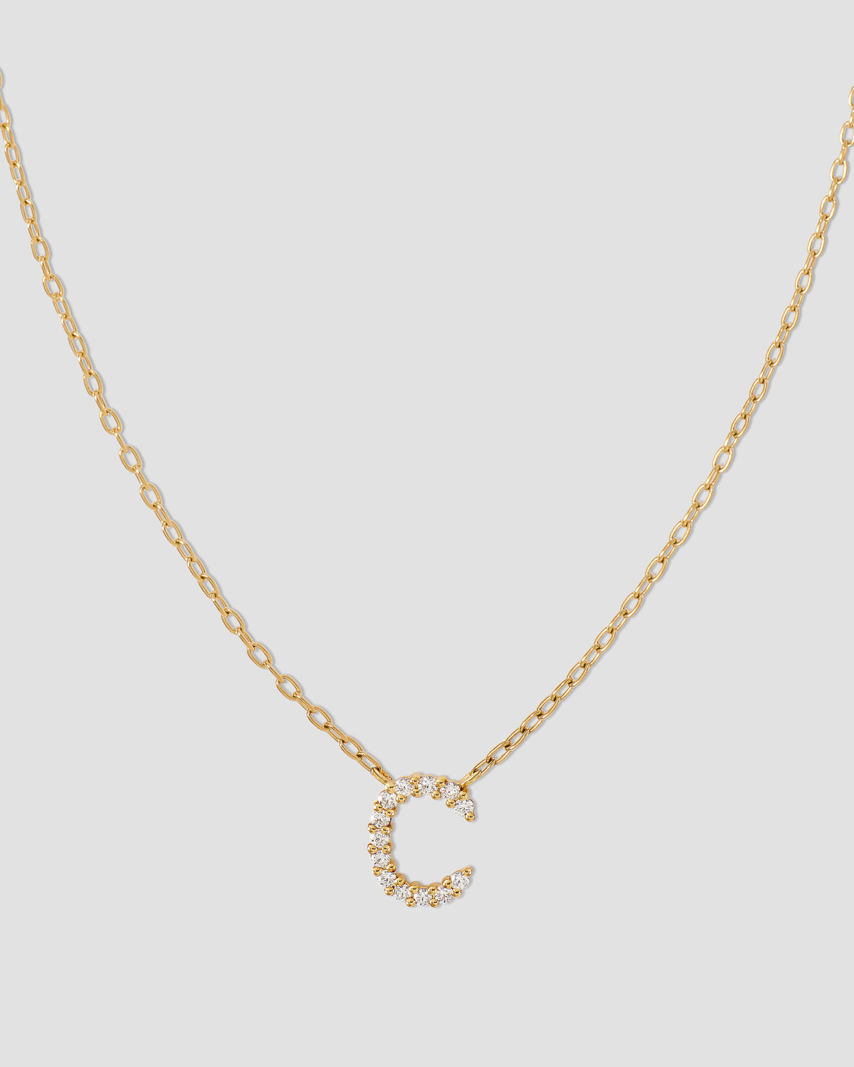 Small Floating Letter Pendant