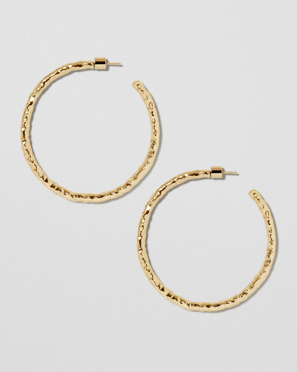 2" Hailey Hoops earring - side view | gold hoop earrings