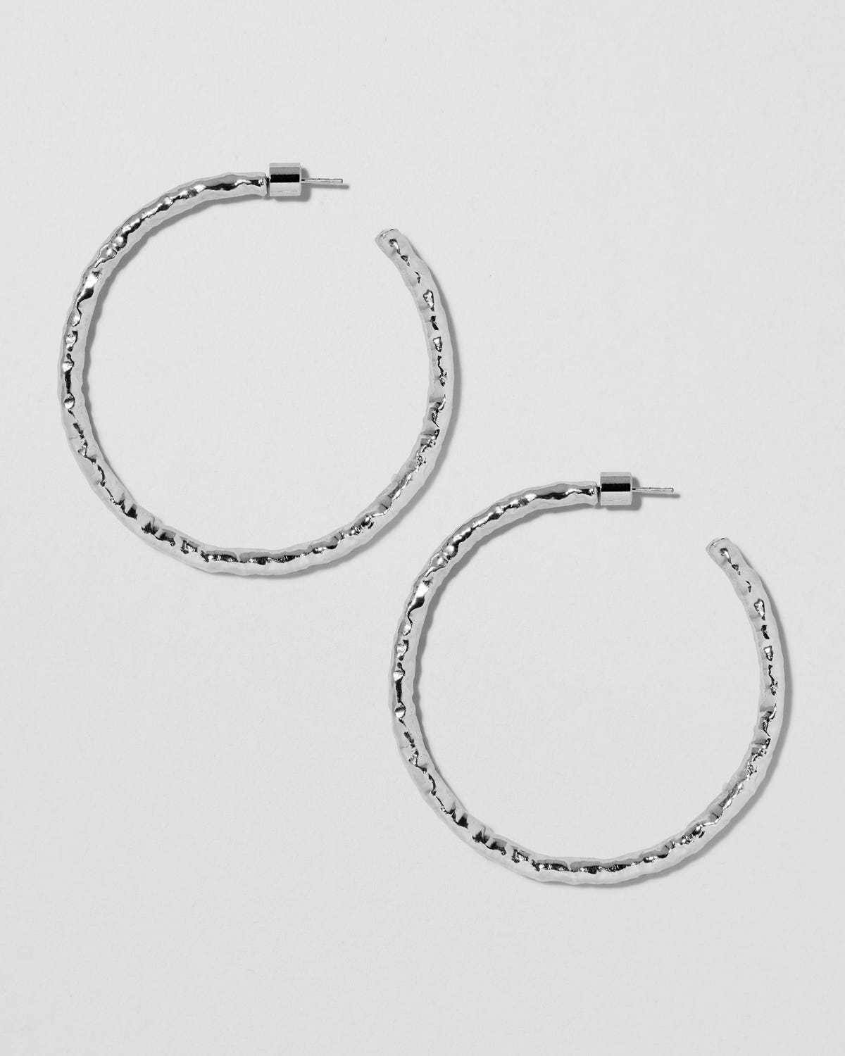 2" Hailey Hoops earring - close-up detail | gold hoop earrings