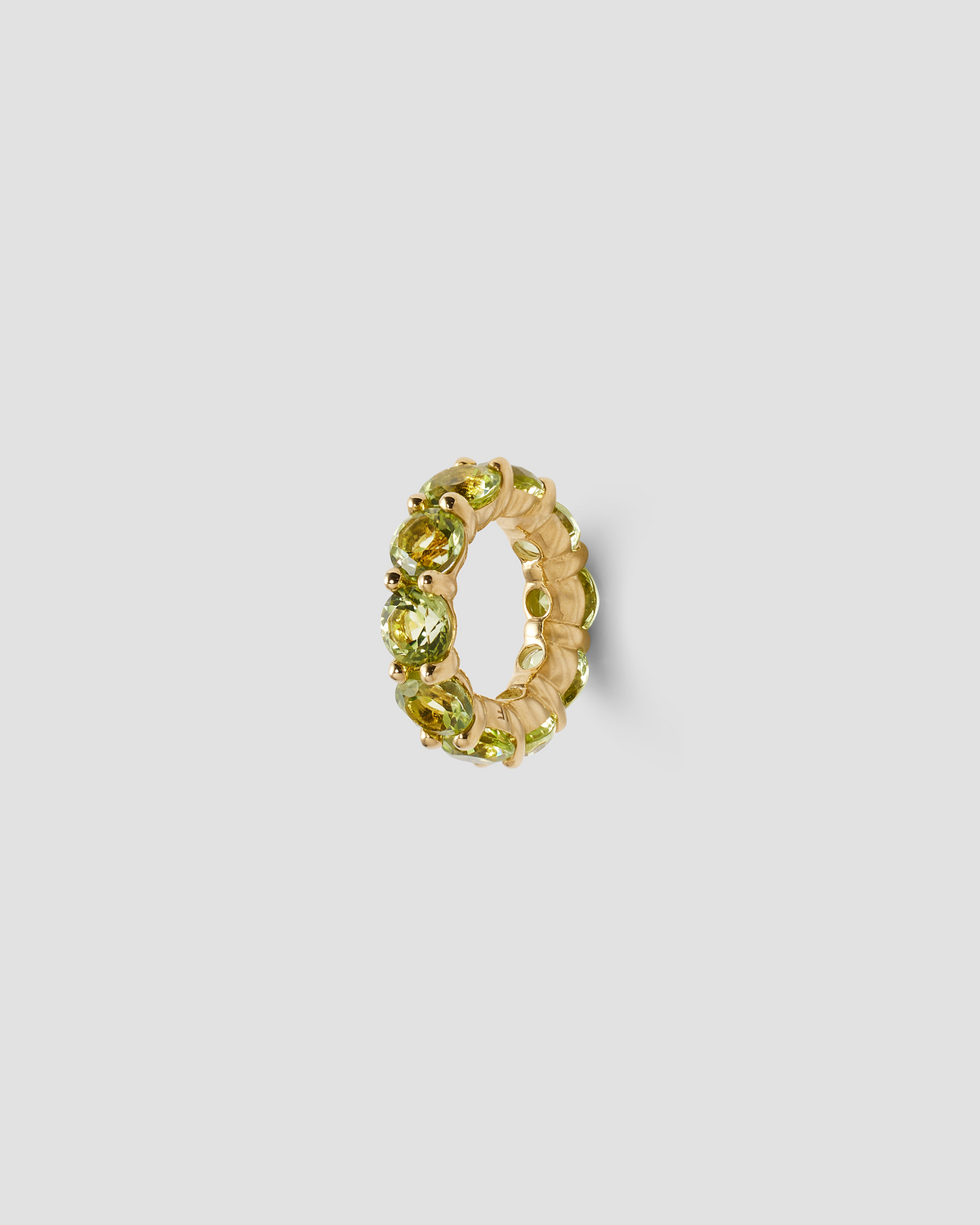 Eternity Bead charm - back view | gold charm necklace