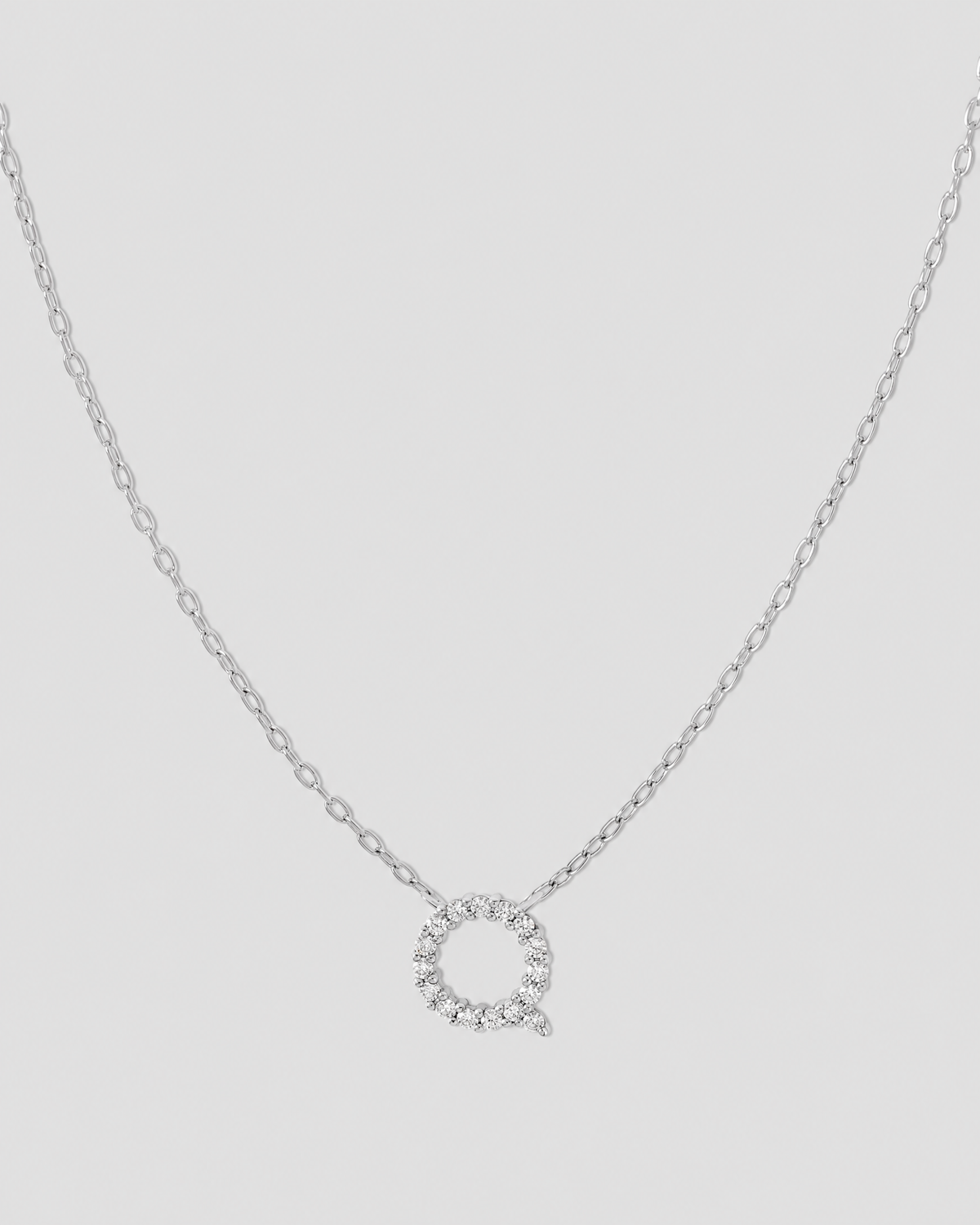 Small Floating Letter Pendant