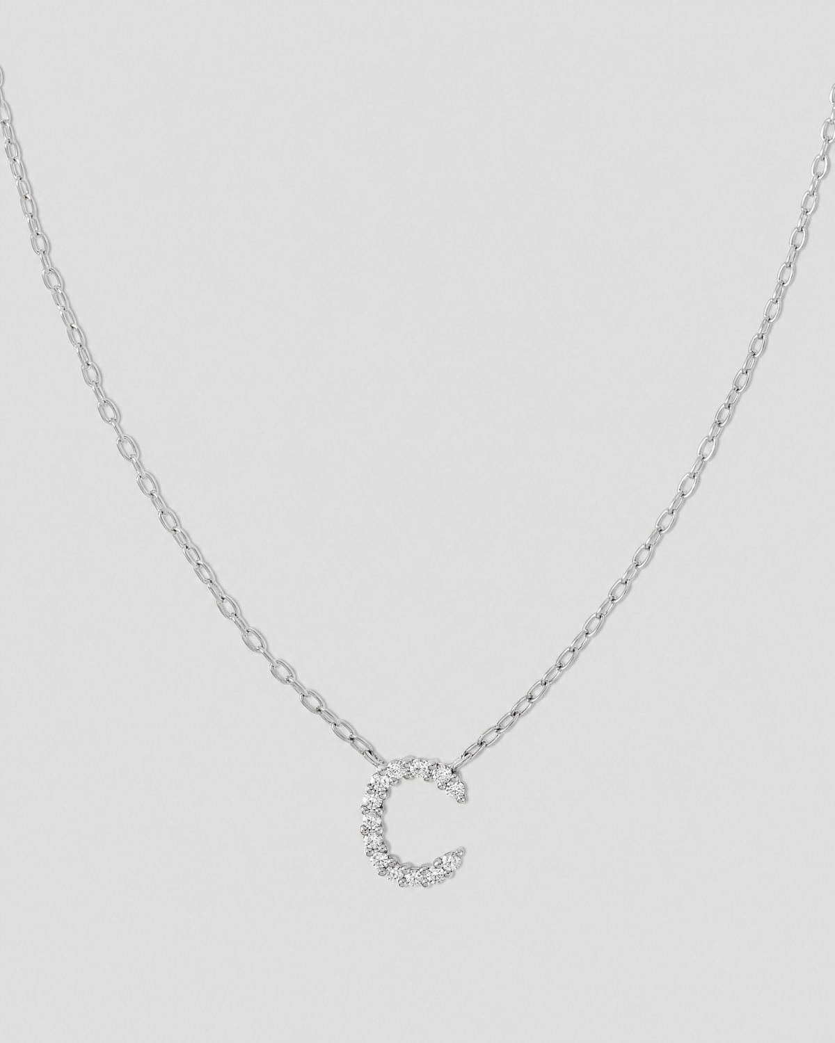 Small Floating Letter Pendant