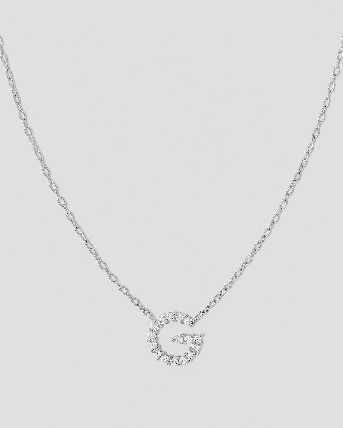 Small Floating Letter Pendant