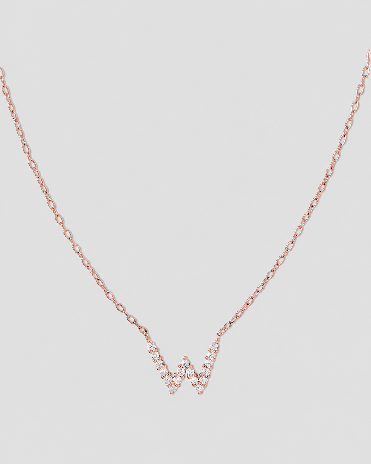 Small Floating Letter Pendant