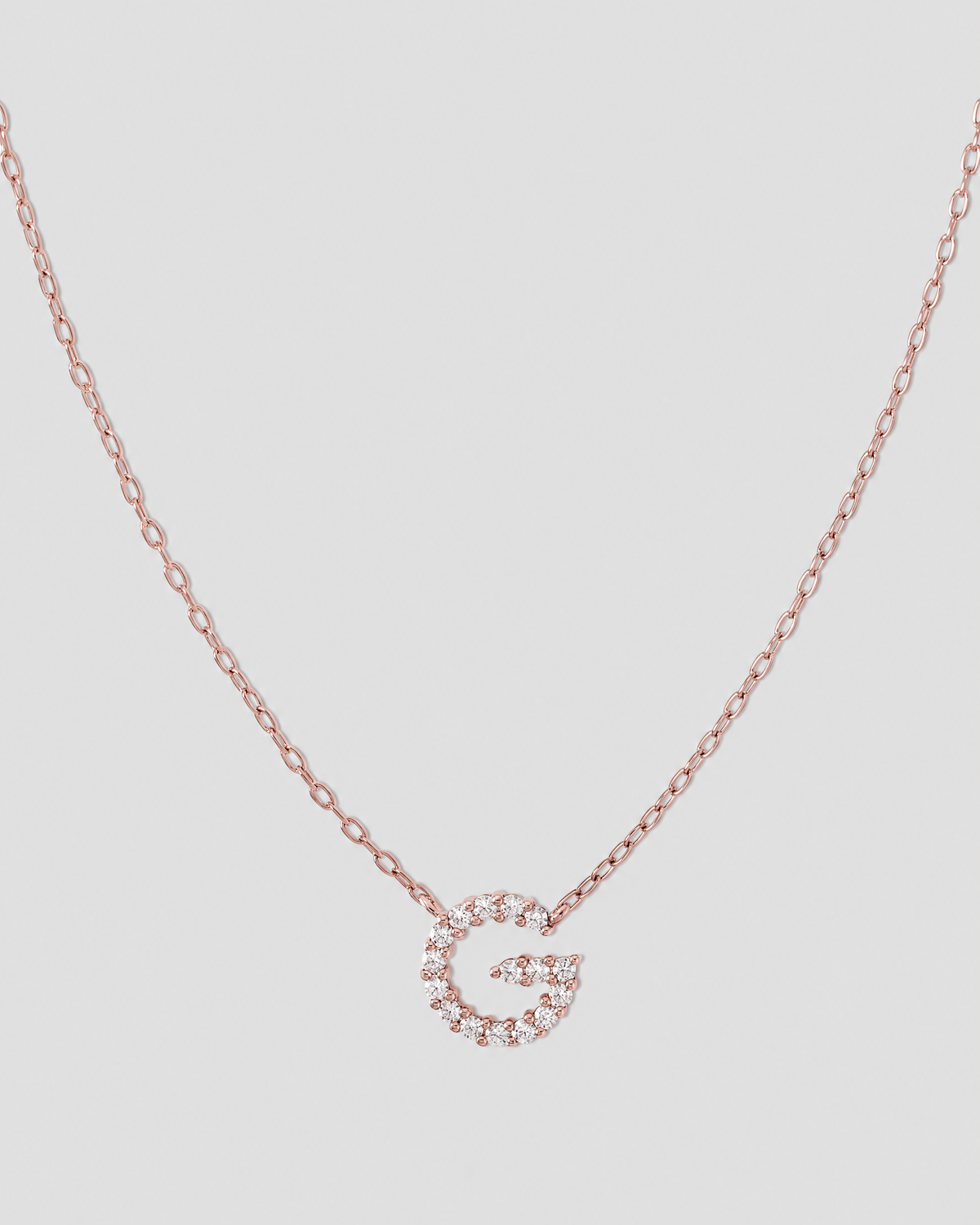 Small Floating Letter Pendant
