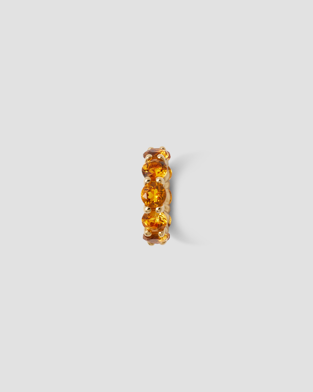 Eternity Bead charm - front view | gold charm necklace