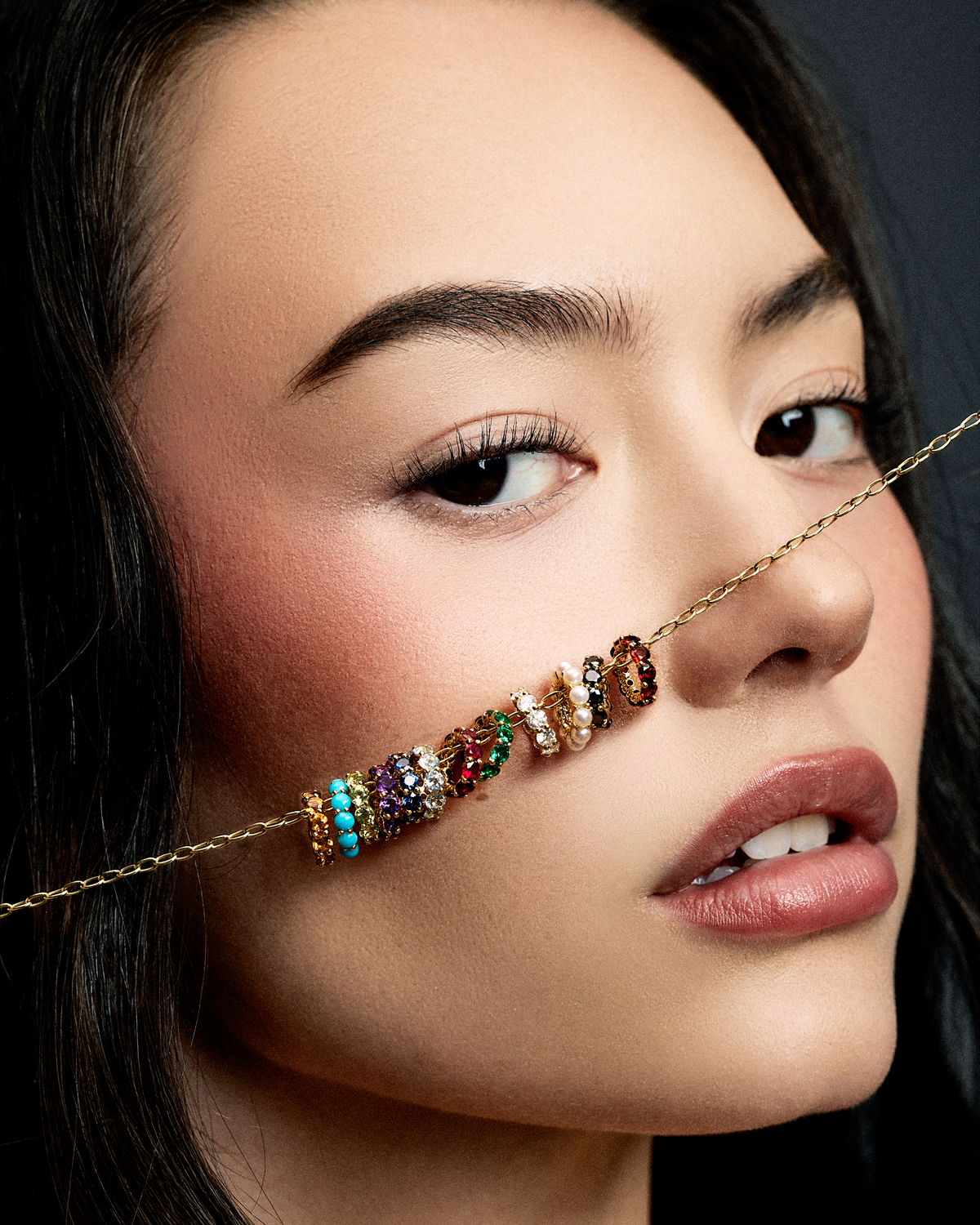 Eternity Bead charm - product detail shot | gold charm necklace