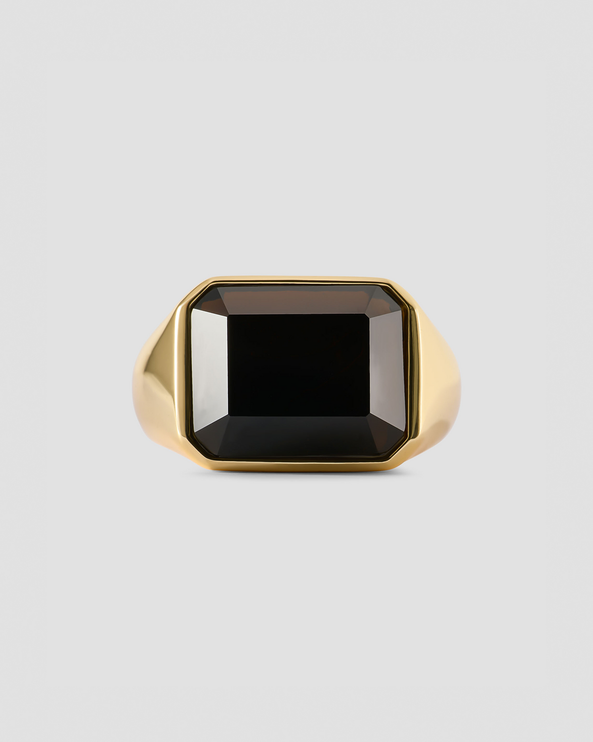 Semi-Precious Emerald Signet Ring