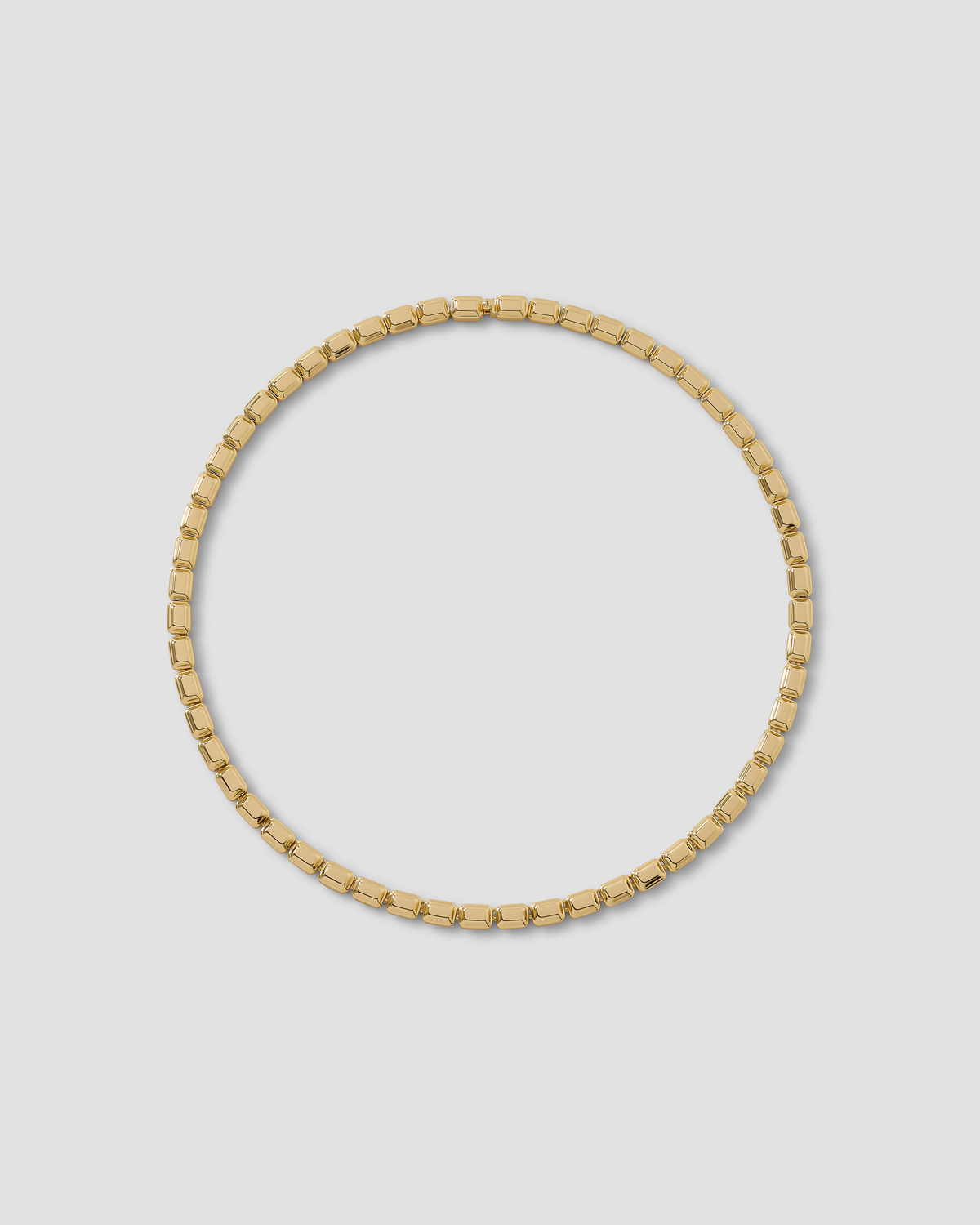 Small Metal Emerald Necklace