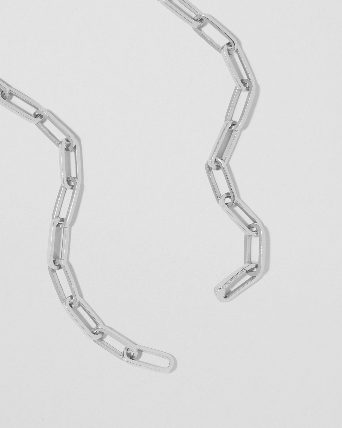 Fisher Link Chain necklace - styled on model | 14k gold chain