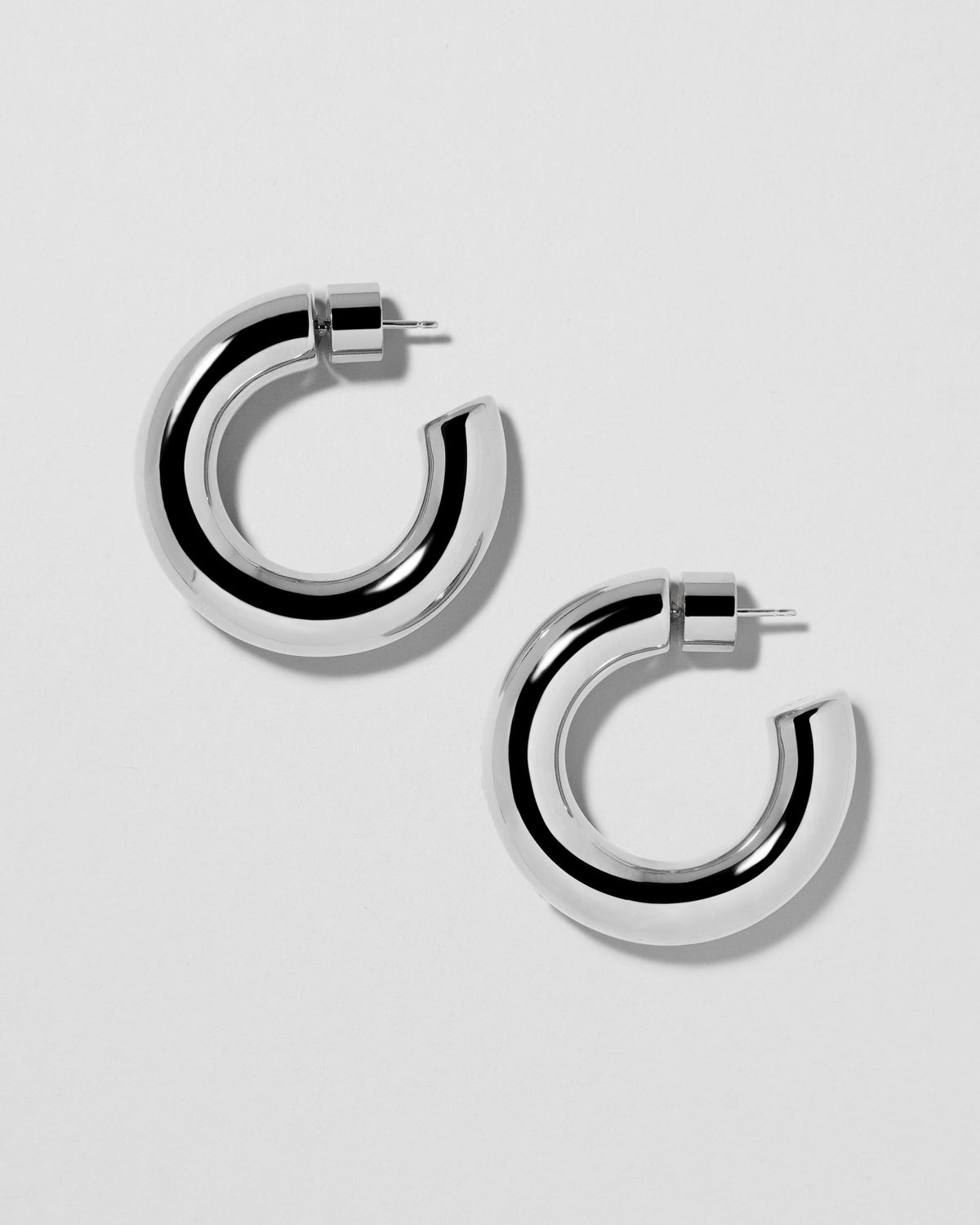 Jamma Huggies earring - side view | gold huggie earrings