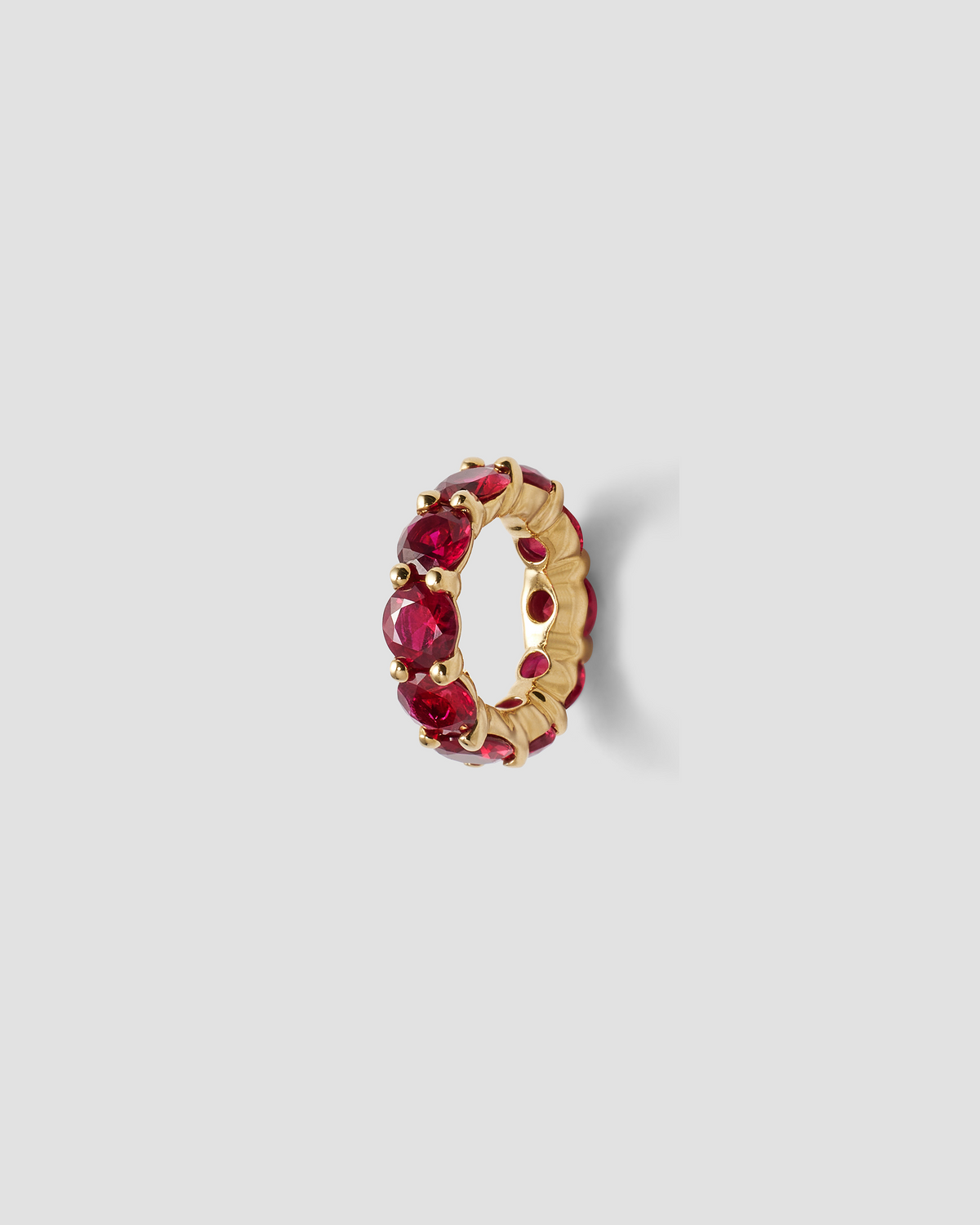 Eternity Bead charm - worn look | gold charm necklace