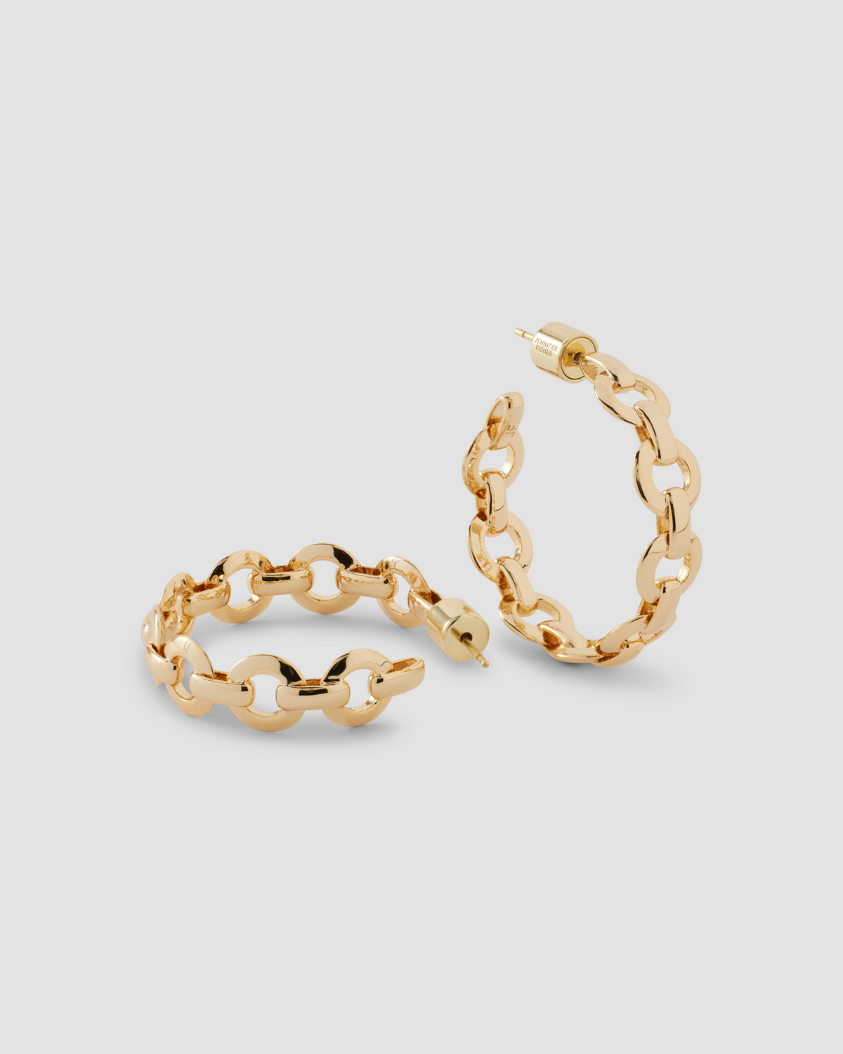 1" KDH Mini Hoops earring - front view | small gold hoops