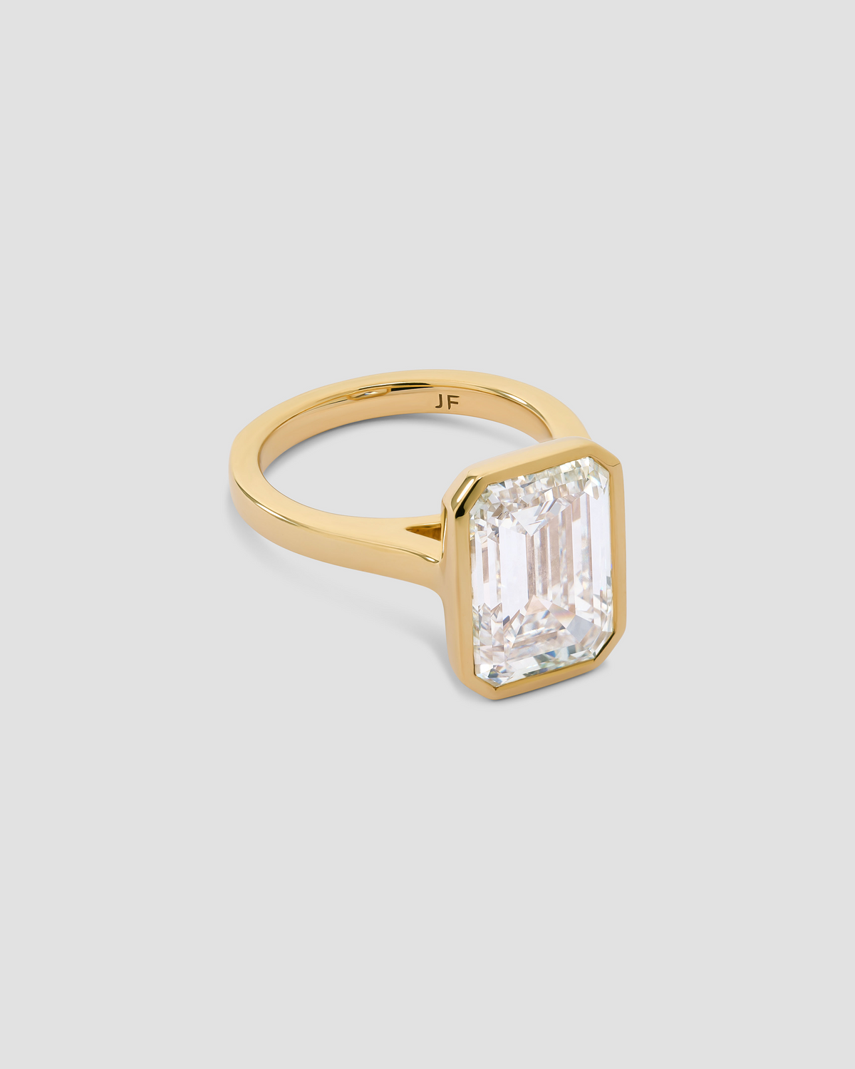 Emerald Lab Diamond Anniversary Ring