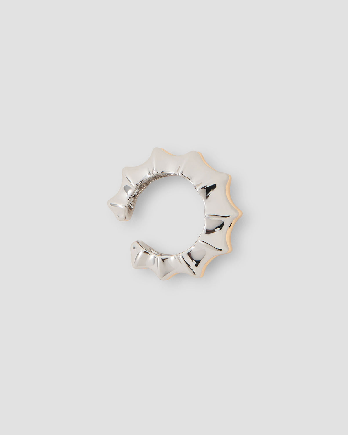 Double Murphy Ear Cuff earring - styled on model | 14k gold earrings