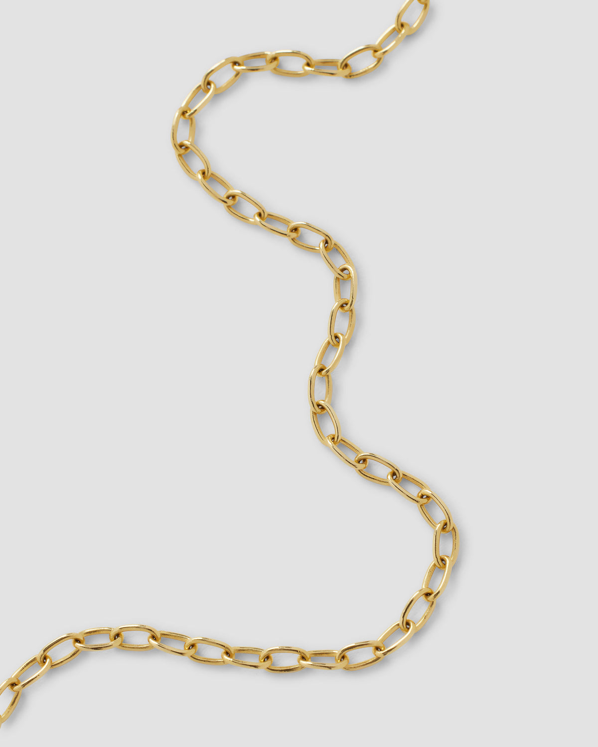 Small Link Chain necklace - alternate angle | womens gold chain