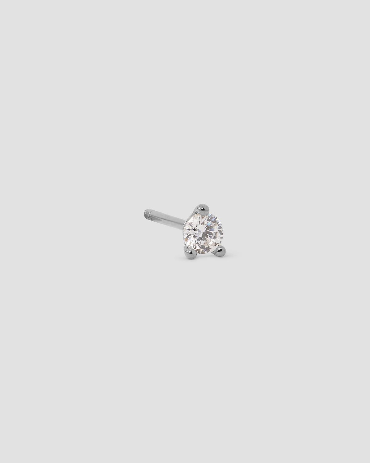 Floating Diamond Solitaire Stud