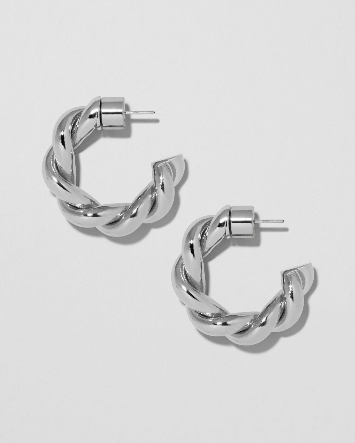Jennifer Fisher - Twisted Lilly Huggie - Silver