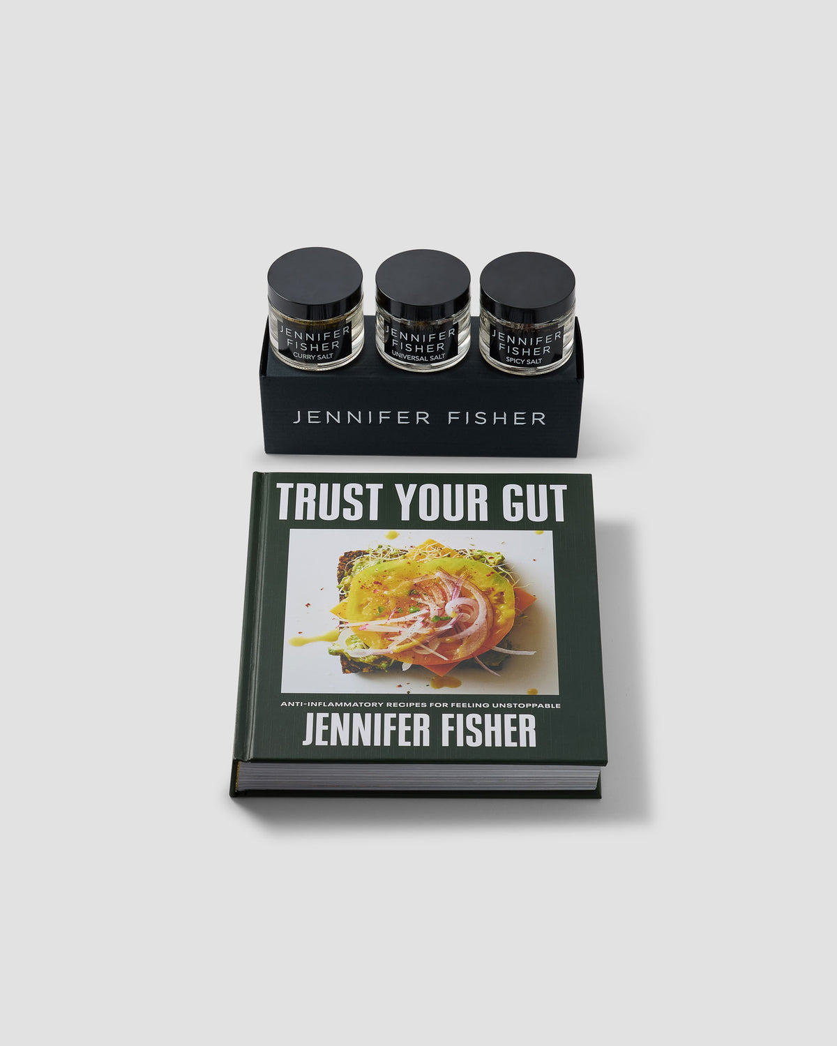 Trust Your Gut with Salt Trio - close-up detail | jennifer fisher