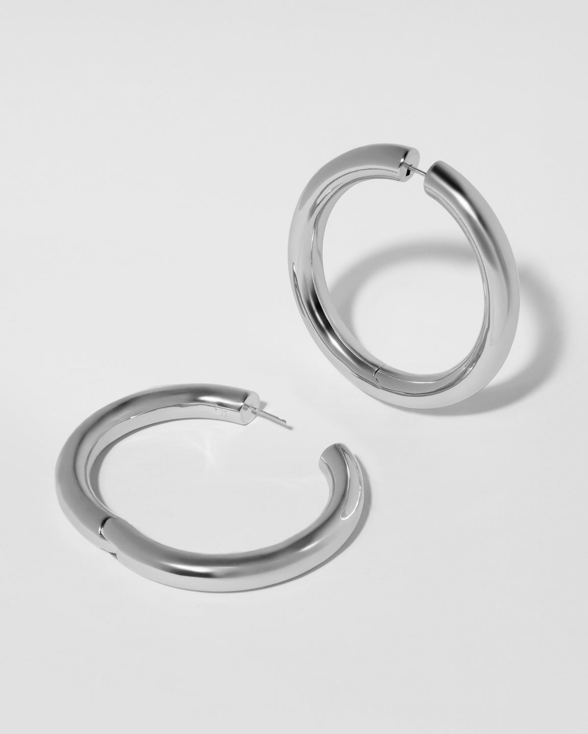 1.5" Samira Hinged Baby Hoops earring - worn look | gold hoop earrings for women