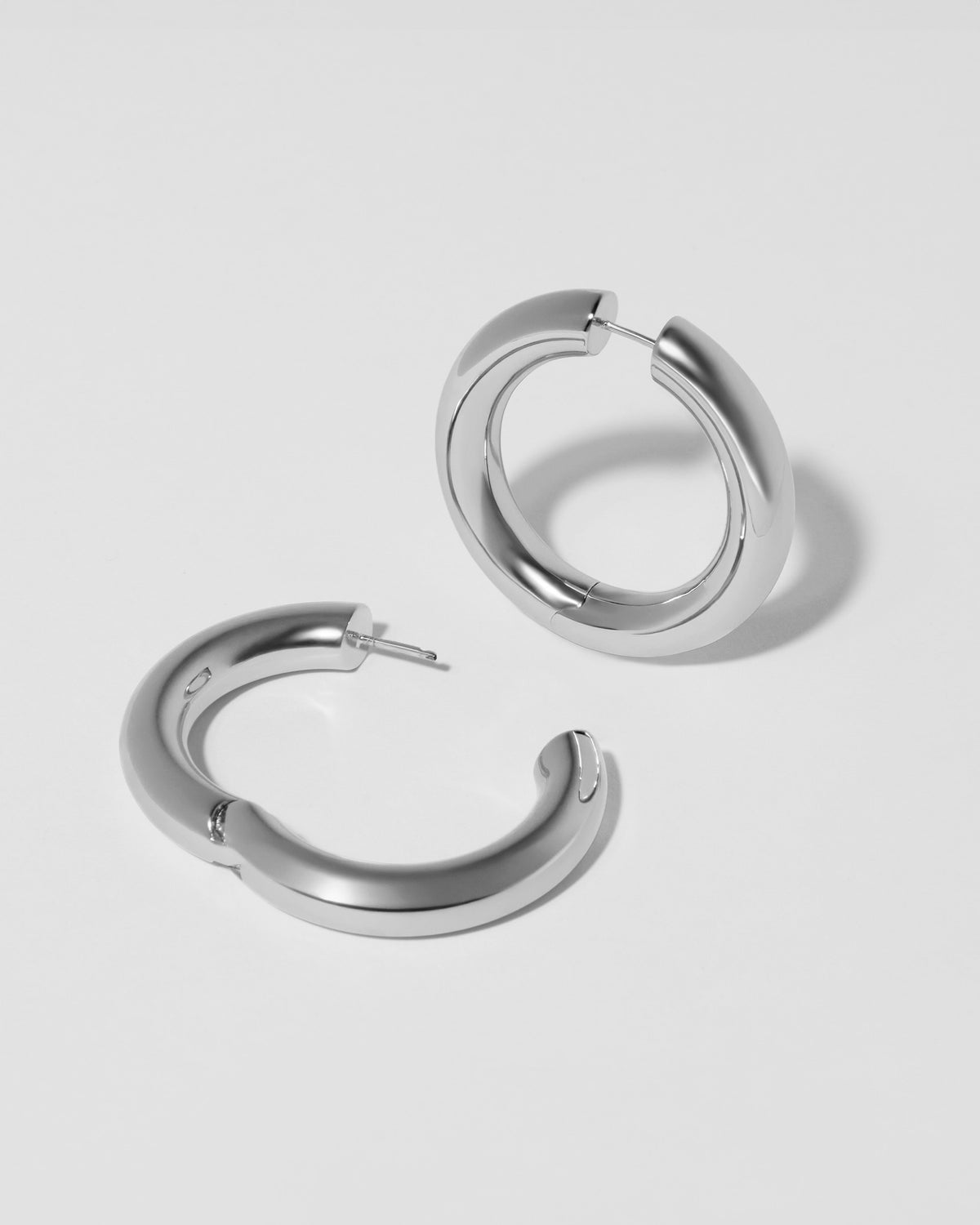 1" Samira Hinged Mini Hoops earring - worn look | gold small hoop earrings