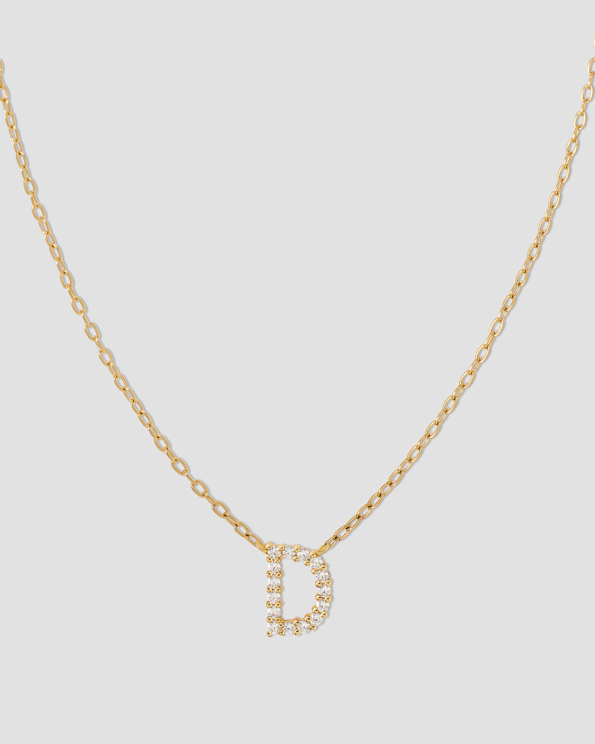 Small Floating Letter Pendant
