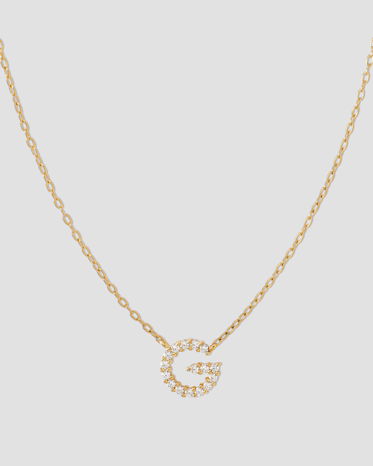 Small Floating Letter Pendant