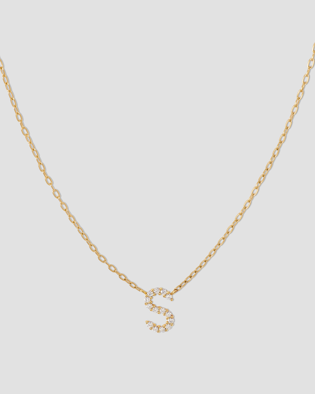 Small Floating Letter Pendant