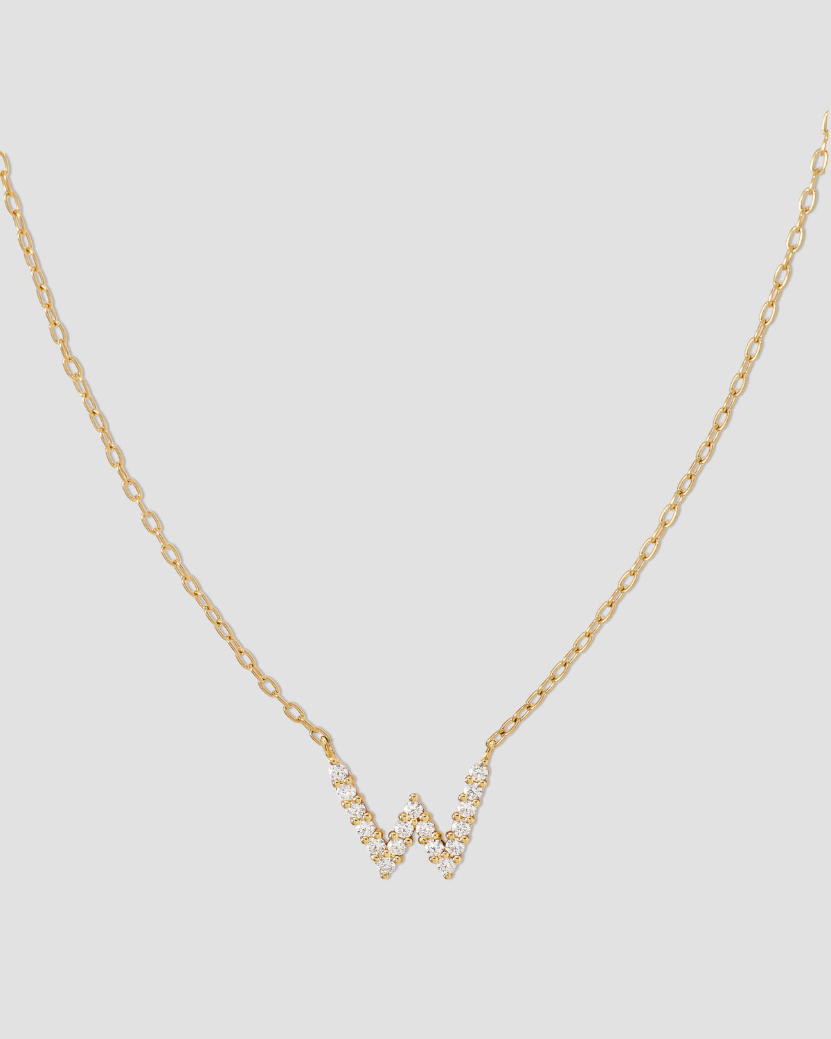 Small Floating Letter Pendant