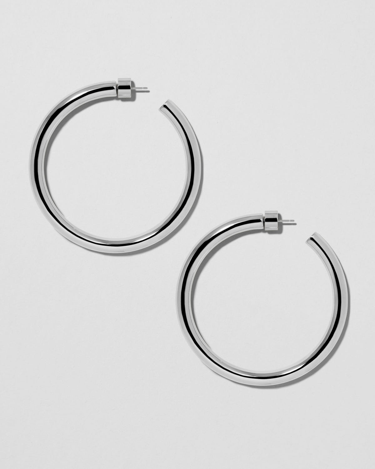 2" Natasha Hoops gold earring - close-up detail | hoop earrings