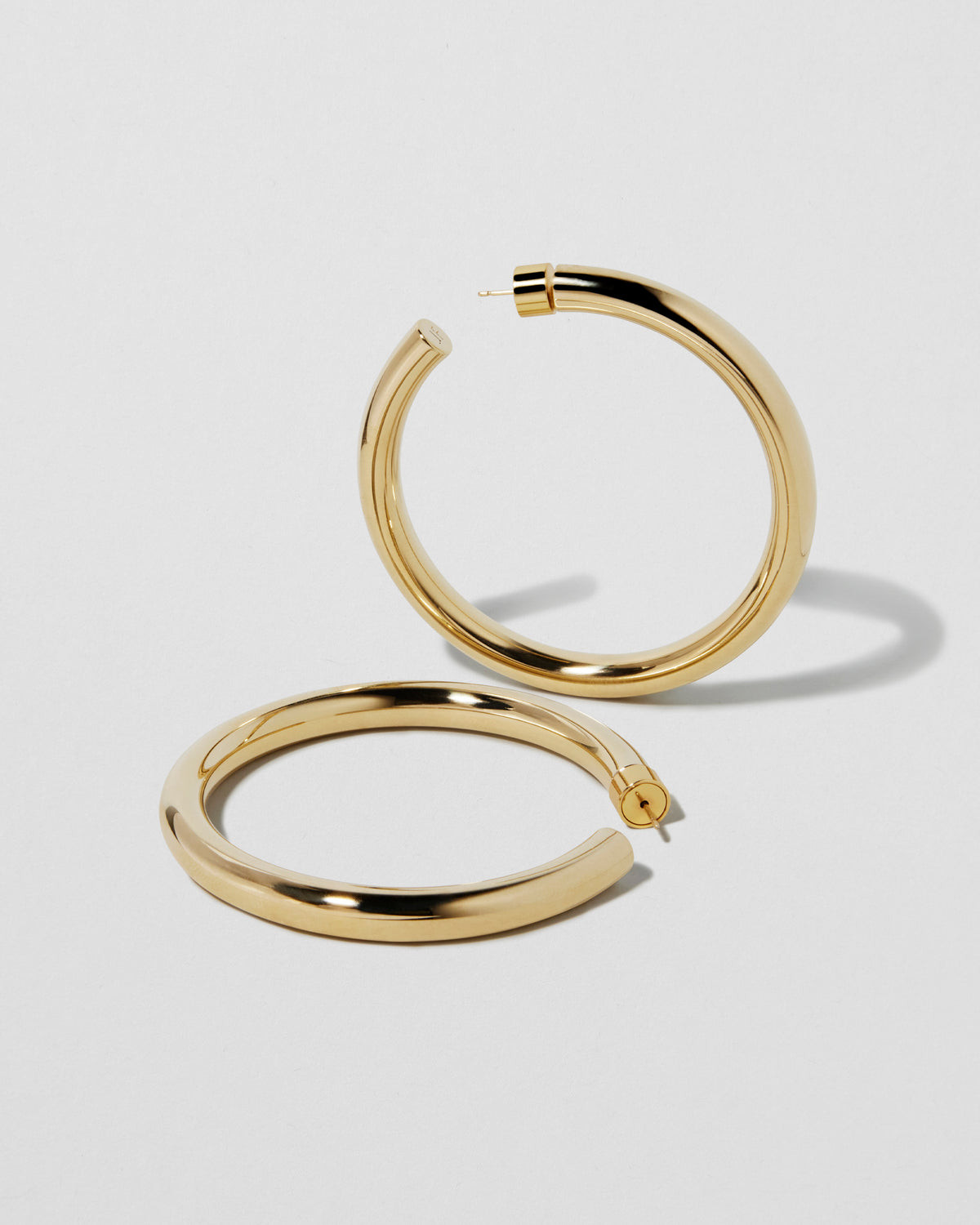 2" Samira Hoops gold earring - side view | hoop earrings