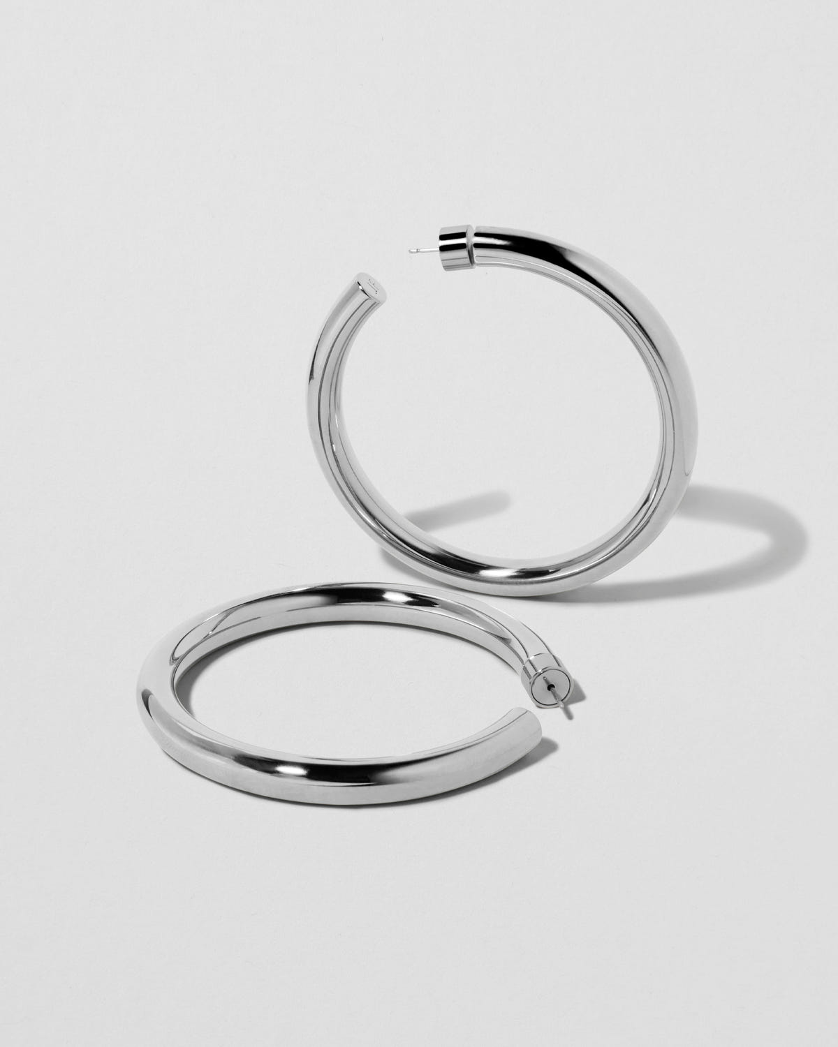 2" Samira Hoops gold earring - front view | hoop earrings