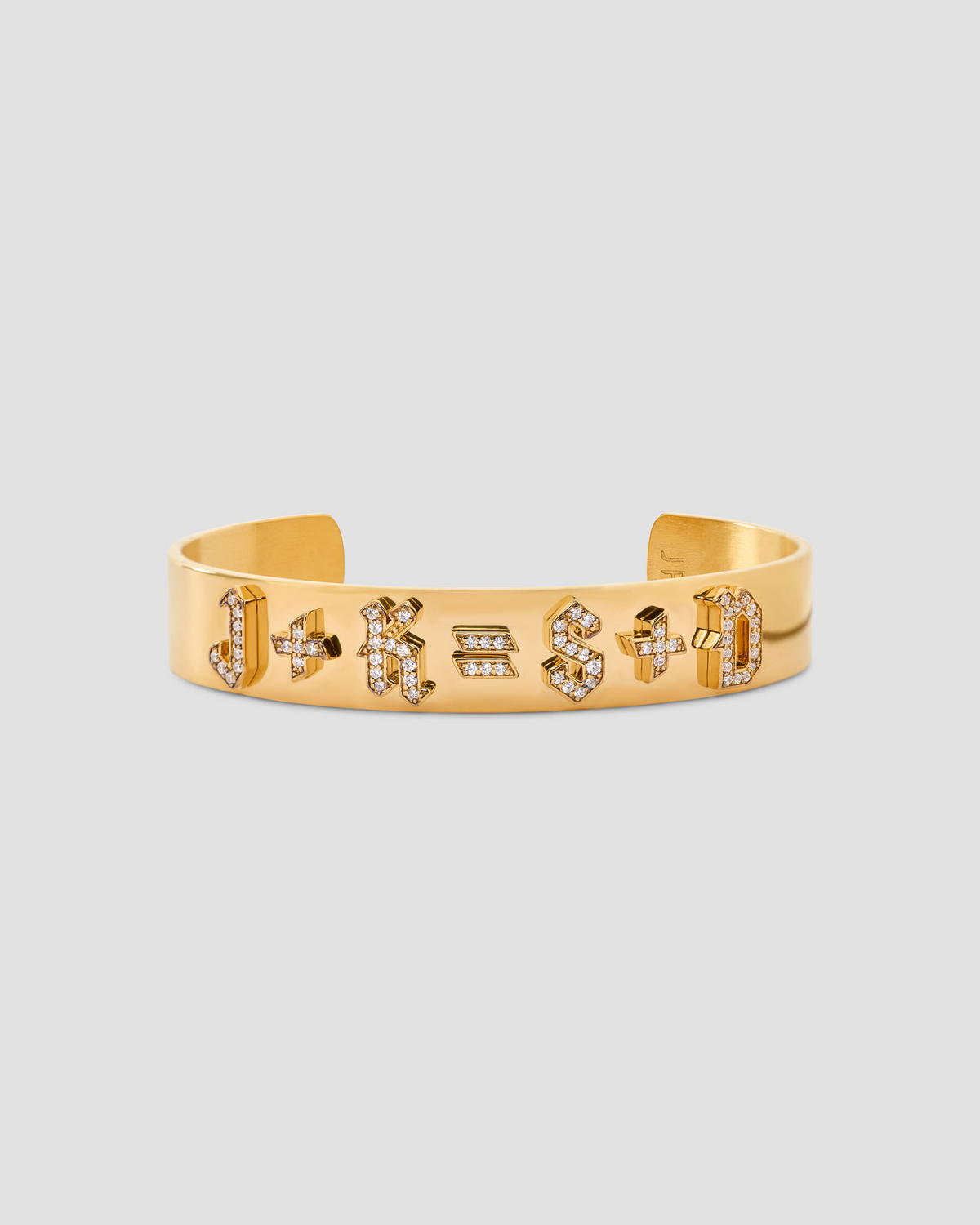 Personalized Equation Cuff Upper Case Gothic