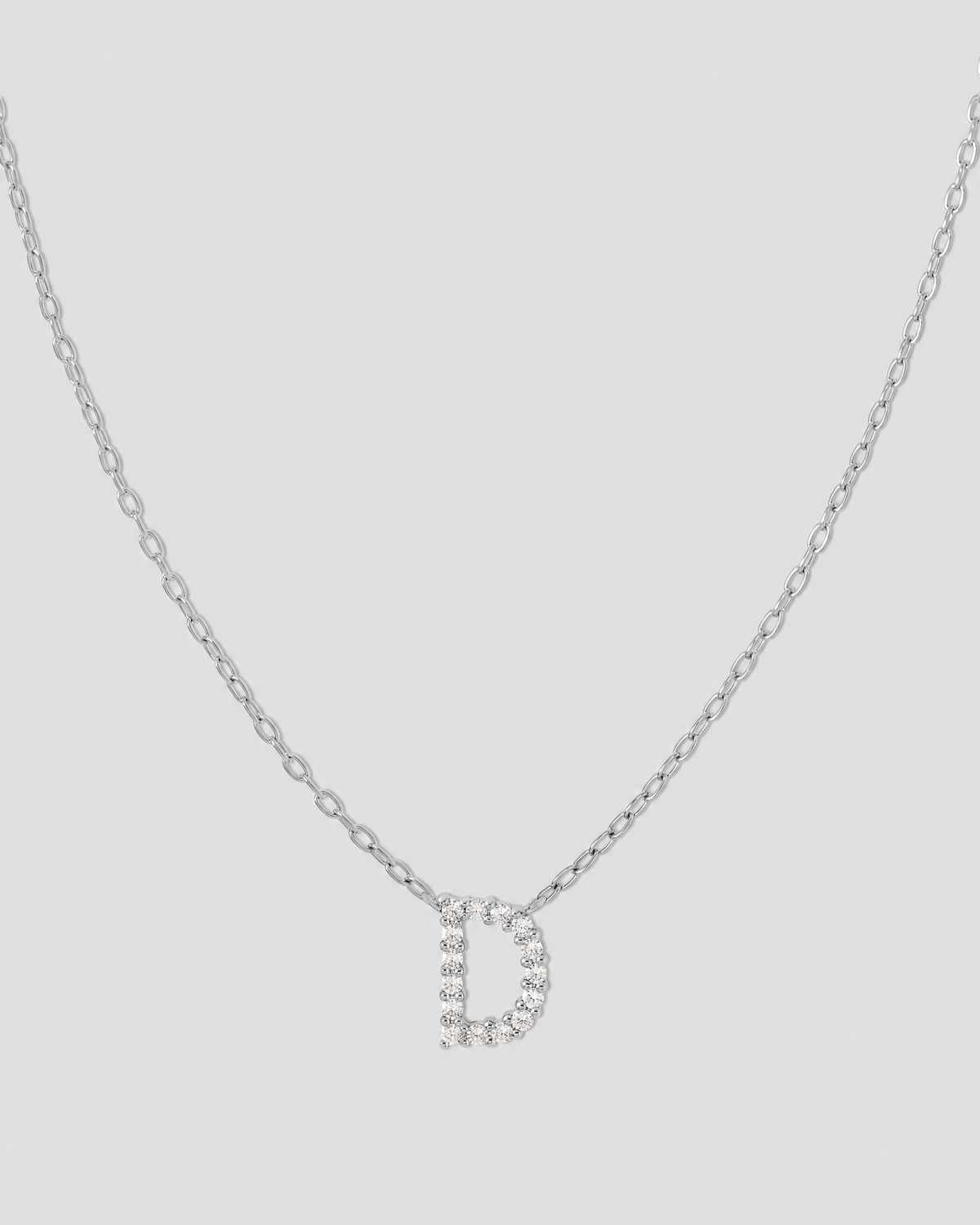Small Floating Letter Pendant
