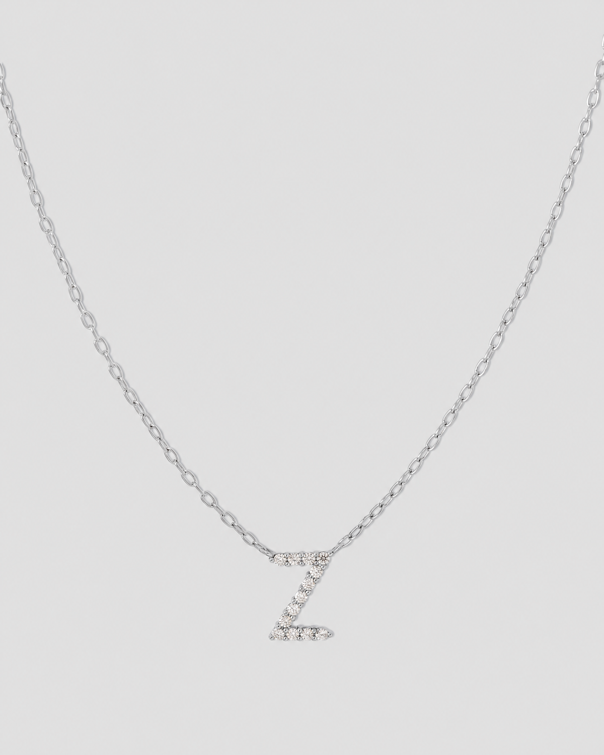 Small Floating Letter Pendant
