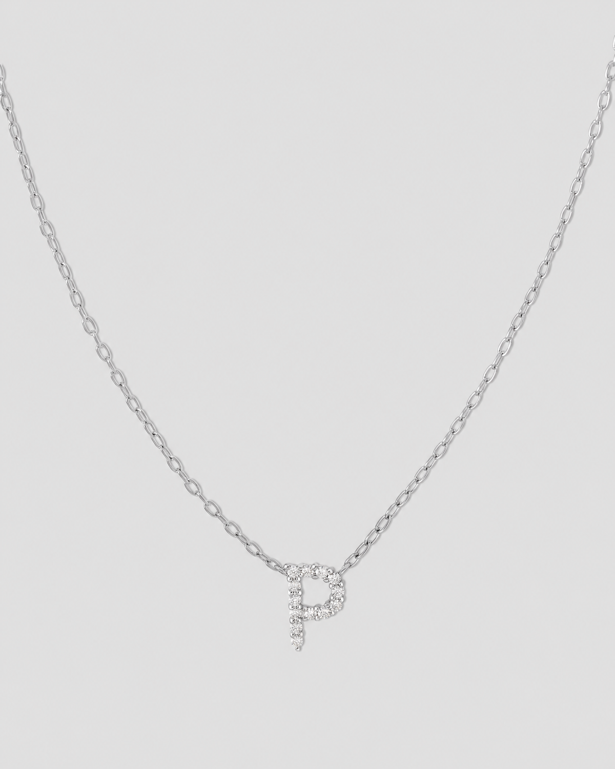 Small Floating Letter Pendant