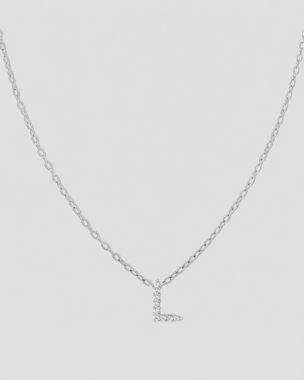 Small Floating Letter Pendant