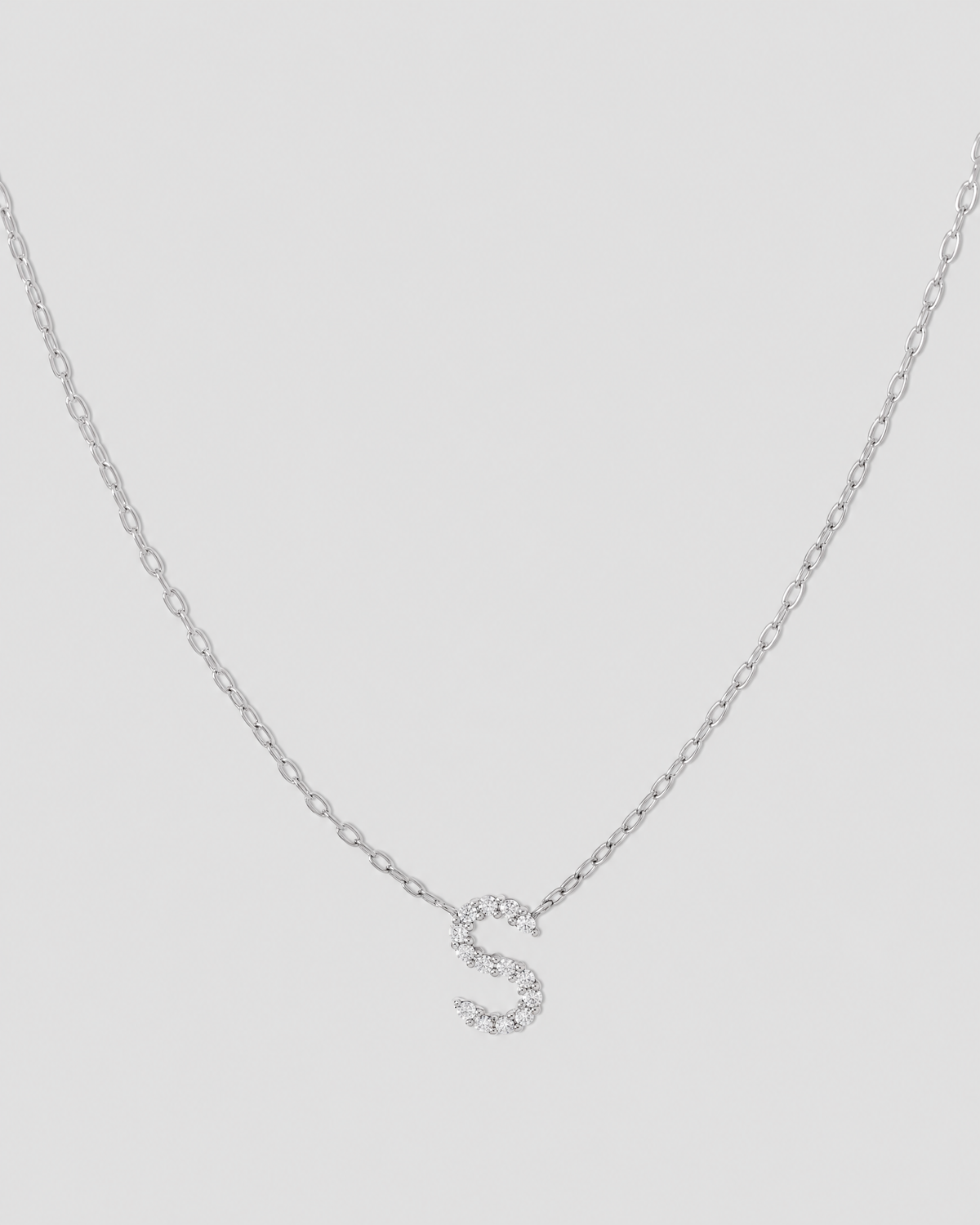 Small Floating Letter Pendant