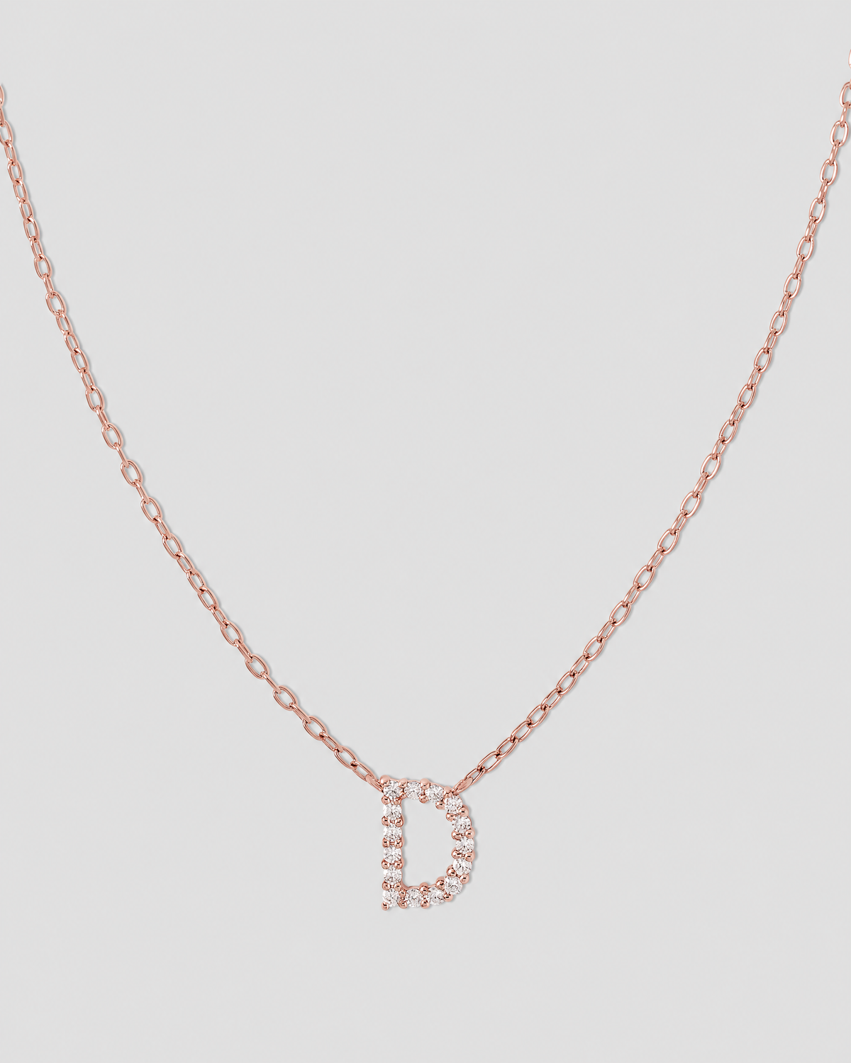 Small Floating Letter Pendant