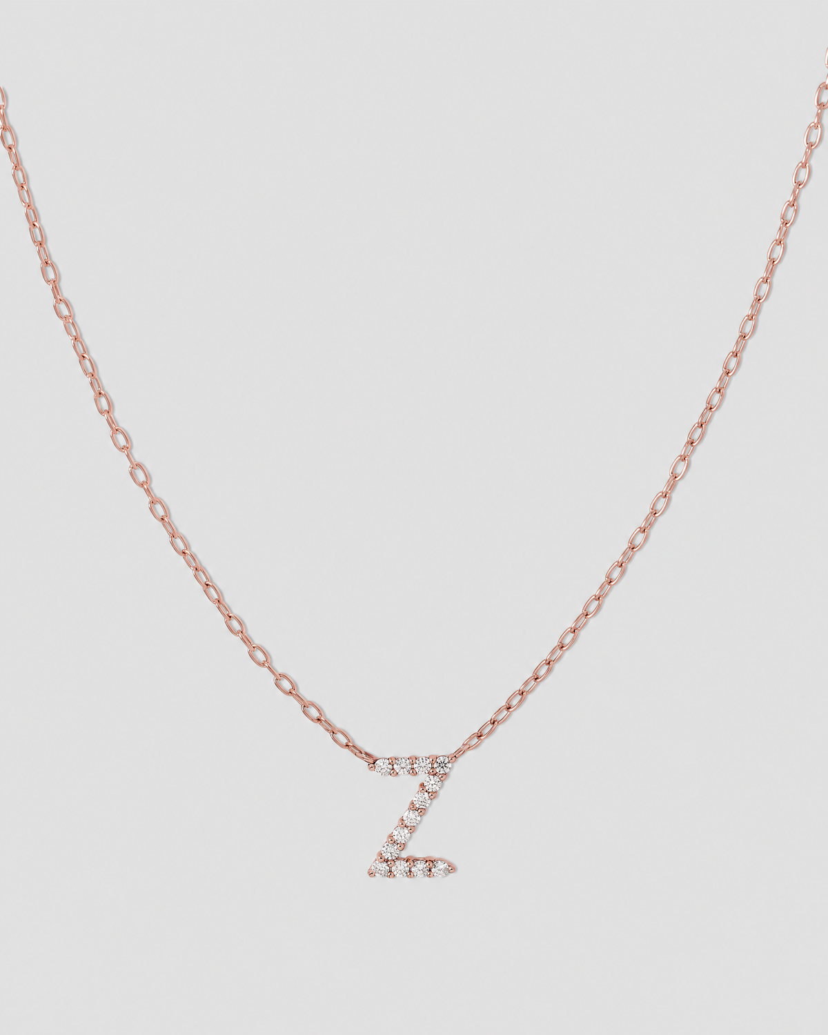 Small Floating Letter Pendant