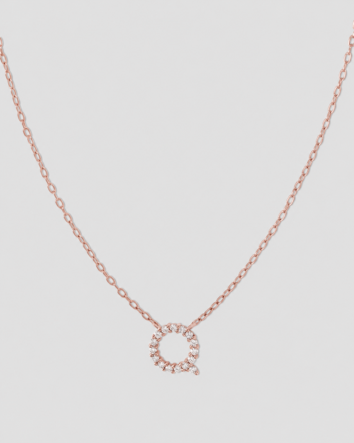 Small Floating Letter Pendant