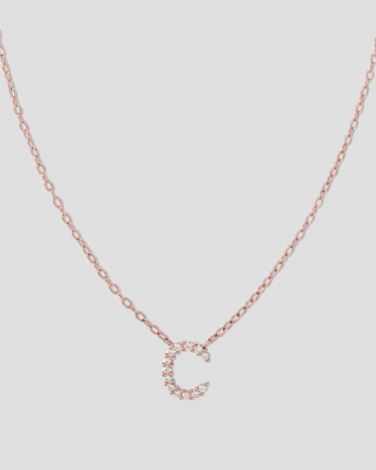 Small Floating Letter Pendant