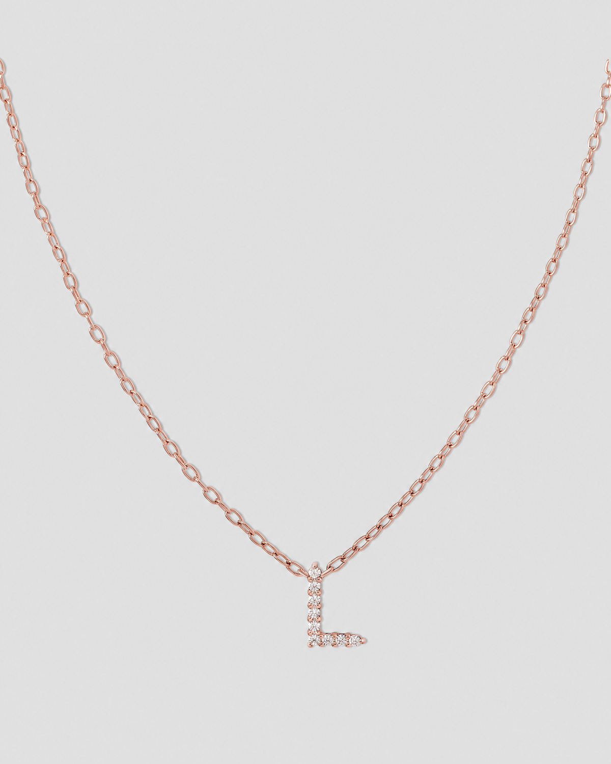 Small Floating Letter Pendant