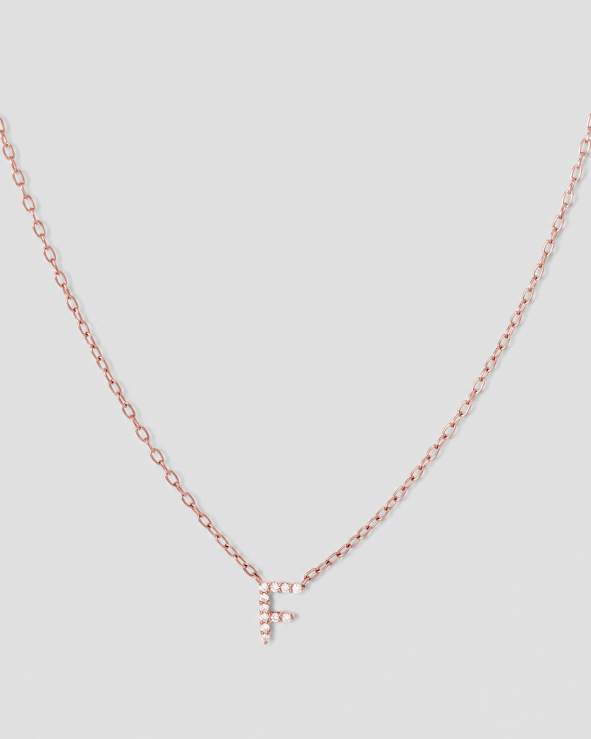 Small Floating Letter Pendant
