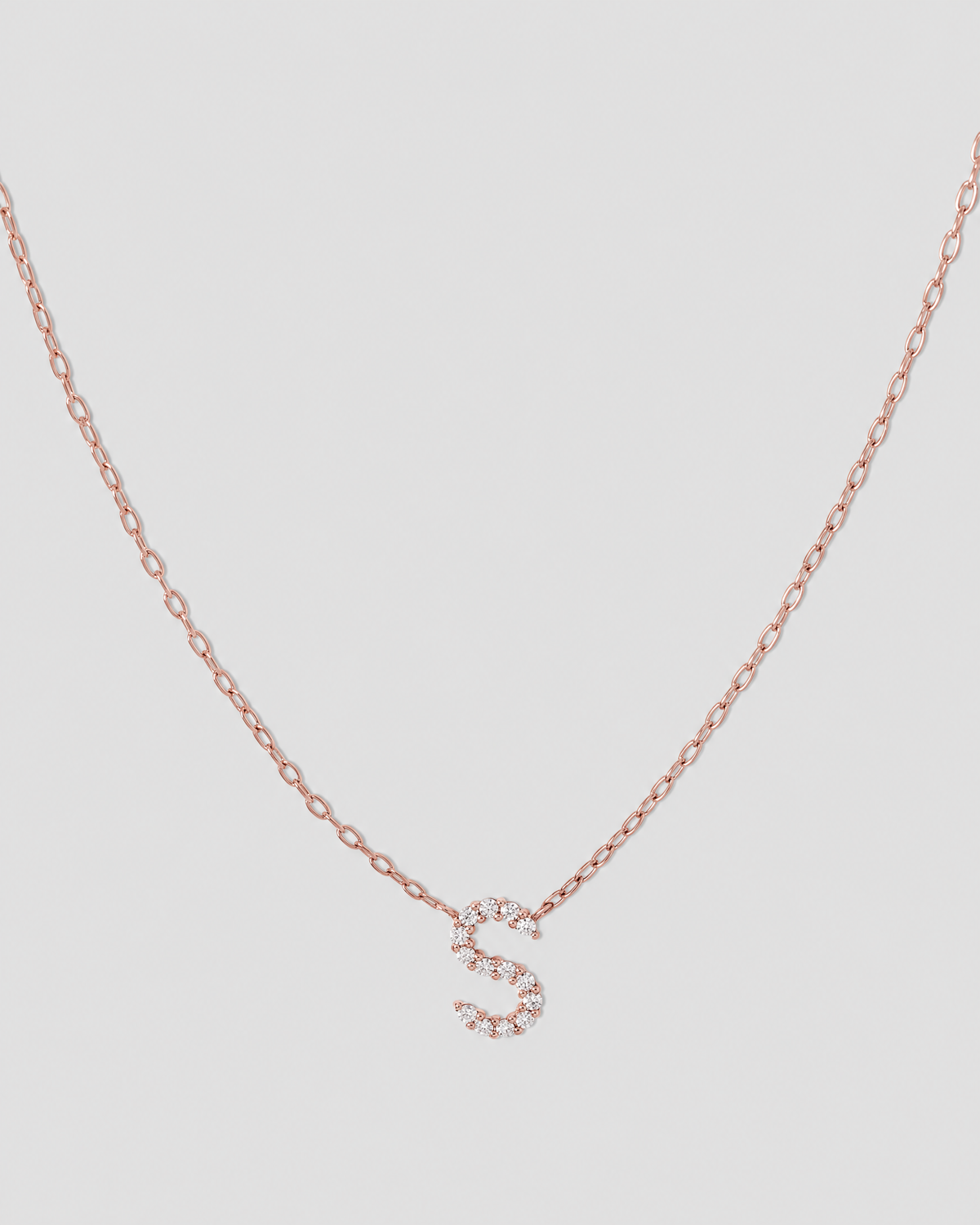 Small Floating Letter Pendant