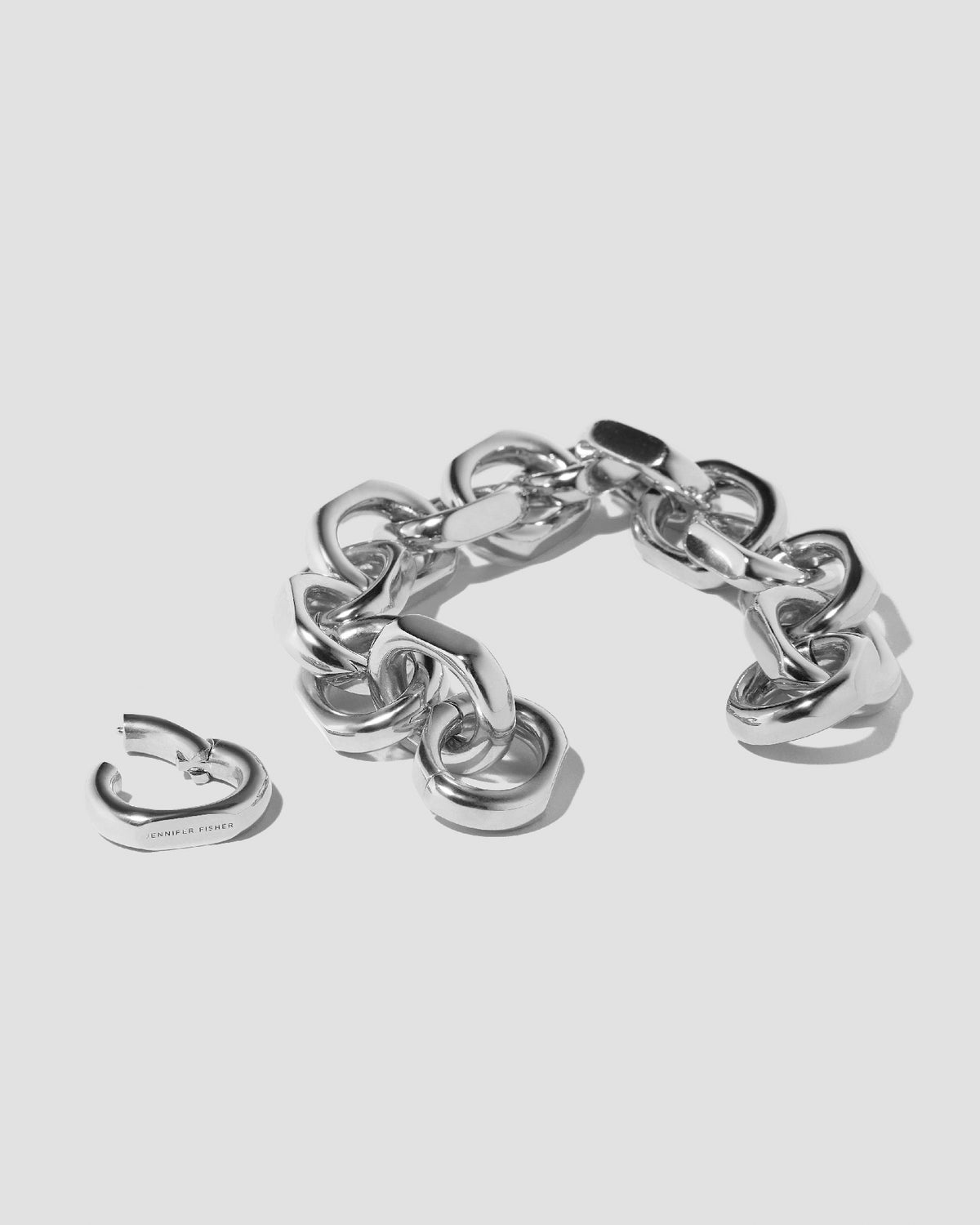 Small City Link Bracelet bracelet - front view | real gold bracelet for women
