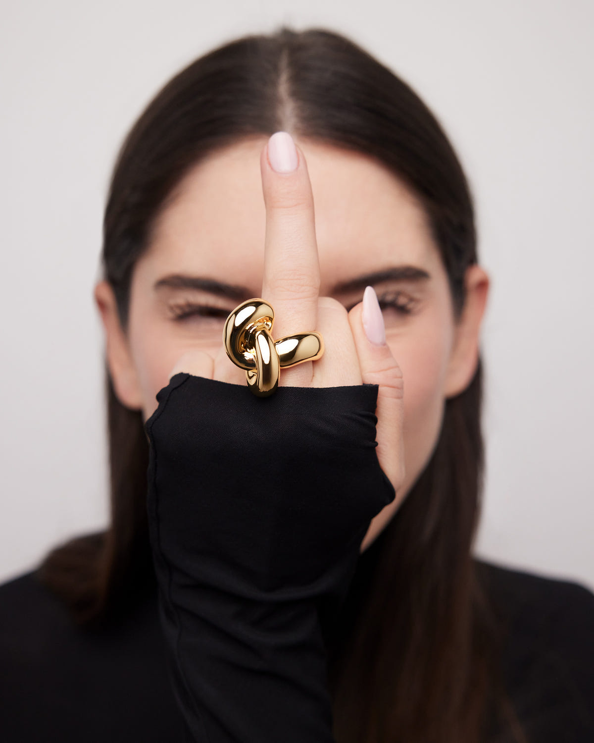 Knot Ring - front view | women's gold rings