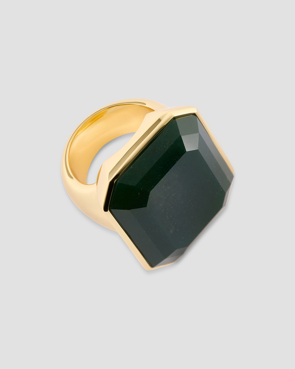 Semi-Precious Emerald Ring