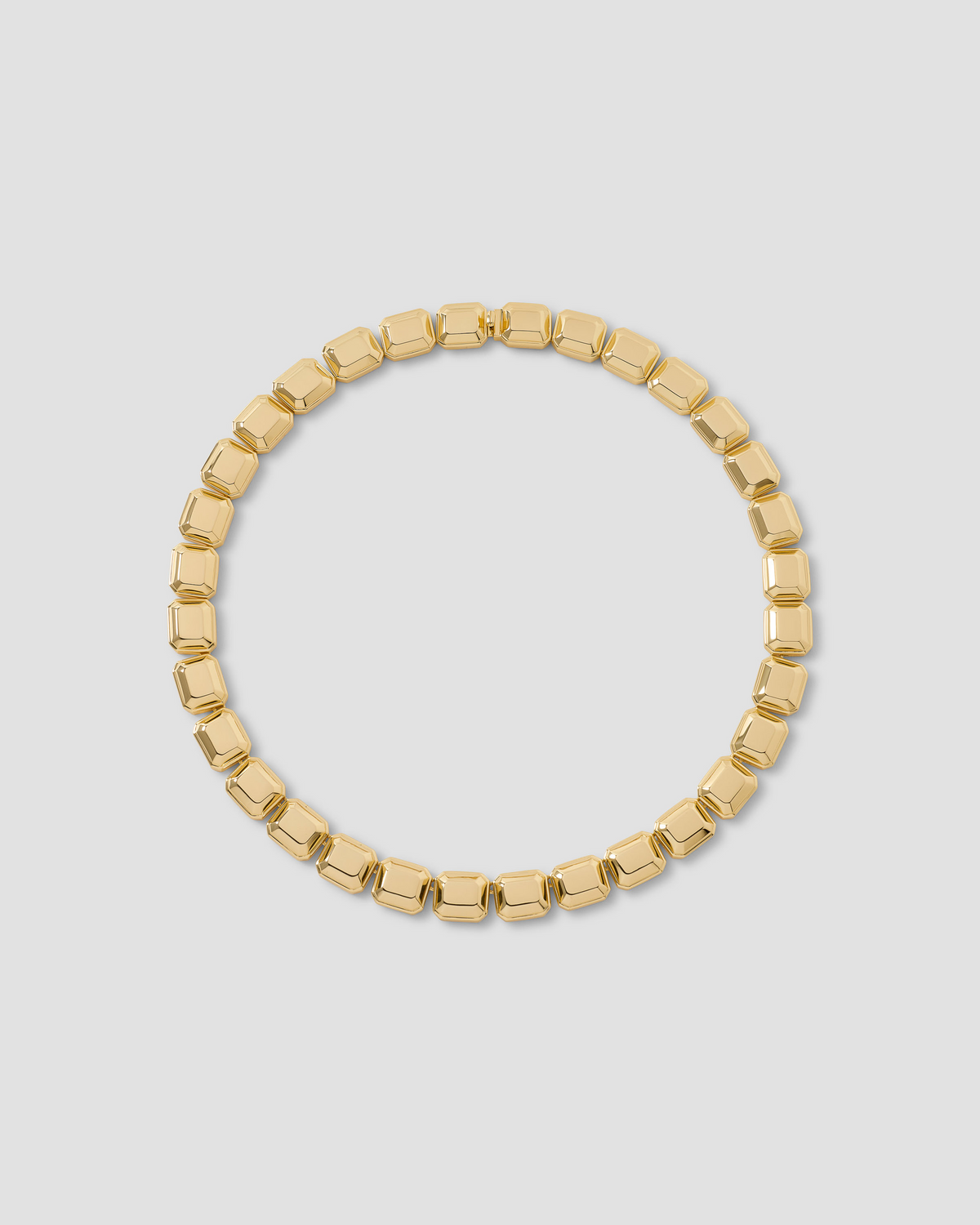 Medium Metal Emerald Necklace